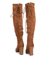 Kozaki damskie Sixth Sens F160 Brązowe