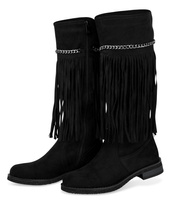 Kozaki damskie Super Mode 4514 Czarne