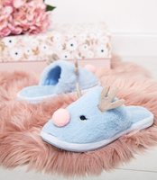 Kapcie damskie Natural Style NS-262 Niebieskie