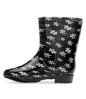 Kalosze damskie Lano ANX-01 Black 1 Flower