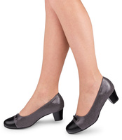 Czółenka Pesco 1660 Szary/Czarny-191