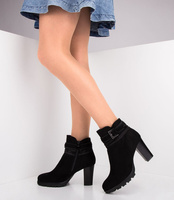 Botki damskie Sixth Sens C292-1 Czarne