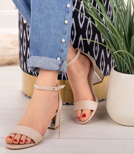 Sandałki damskie Skotnicki S-3-0633 Beżowe