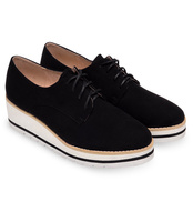 Półbuty damskie Laura Mode LM-029 Czarne