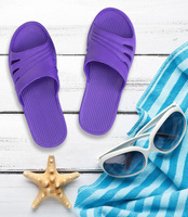 Klapki damskie Realpaks SLJ-13 Fioletowe