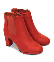 Botki damskie Abloom F156-2 Czerwone