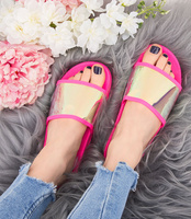 Klapki damskie Queen Vivi 218-255 Fuksja Neon