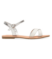 Sandałki damskie Abloom WL282 Srebrne