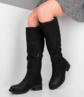 Kozaki damskie Sixth Sens F125 Czarne