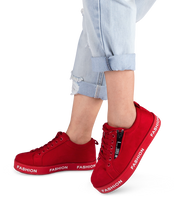 Buty sportowe damskie Ideal Shoes X-9711 Czerwone