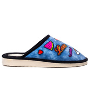 Kapcie damskie Natural Style NS-127 Niebieskie