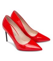 Czółenka damskie Laura Mode QL-132 Czerwone