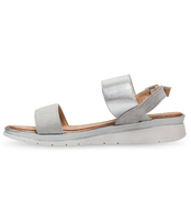 Sandałki damskie Laura Mode A-04 Srebrne