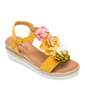 Sandałki damskie Sixth Sens H99 Żółte