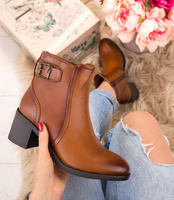 Botki damskie Skotnicki B-3-1356 Brązowe