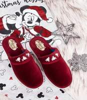 Kapcie damskie Natural Style NS-059 Bordowe