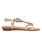 Sandałki damskie Laura Mode F-22 Złote