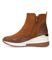 Botki damskie Foreverfolie F5721 Brązowe