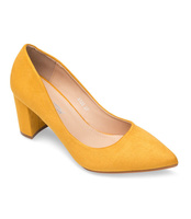 Czółenka damskie Abloom A120 Żółte