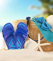 Klapki damskie basenowe Lano KL-3-3060-15 Niebieskie