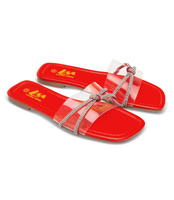 Klapki damskie Laura Mode QL-235 Czerwone