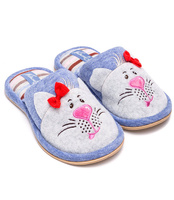 Kapcie damskie Natural Style NS-226 Niebieskie