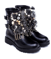 Botki damskie Ideal Shoes ES8519 Czarne