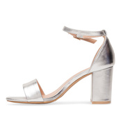 Sandałki damskie Laura Mode QL-82 Srebrne