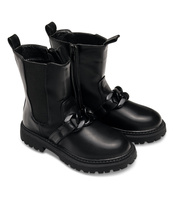 Botki dziewczęce Rock & Joy 7353-3A Czarne + B