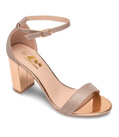 Sandałki damskie Laura Mode QL-139 Szampańskie