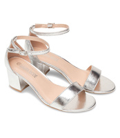 Sandałki damskie Laura Mode QL-159 Srebrne