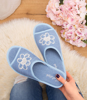 Kapcie damskie Natural Style NS-002 Niebieskie