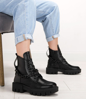 Botki damskie Lady Glory LG144 Czarne