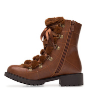 Botki damskie Lily Shoes K90 Brązowe