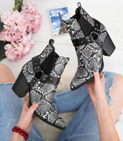 Kowbojki damskie Foreverfolie F3190 Szare