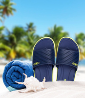 Klapki męskie basenowe Lano KL-4-6168-5 Granatowe