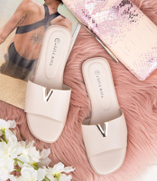 Klapki damskie Laura Mode F-27 Beżowe