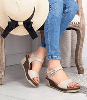 Sandałki damskie Skotnicki S-3-6028 Beżowe