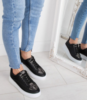 Buty sportowe damskie N/M A7 Czarne-Wąż