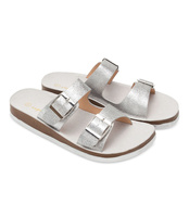 Klapki damskie Super Mode 2910 Srebrne