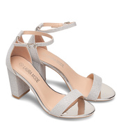 Sandałki damskie Laura Mode QL-163 Srebrne