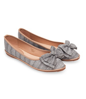 Balerinki damskie Ideal Shoes M-8805 Czarne