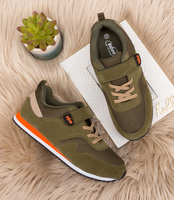 Buty sportowe dziecięce Befado 516Q220 Oliwkowe