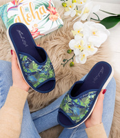 Kapcie damskie Natural Style NS-064 Zielone