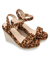Sandałki damskie Ideal Shoes U-6292 Panterka