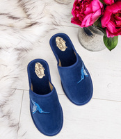 Kapcie damskie Natural Style NS-038 Niebieskie