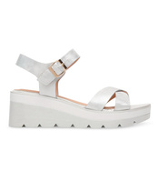 Sandałki damskie Shoesita 6295 Srebrne