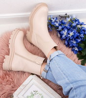 Botki damskie Lady Glory HQ265 Beżowe