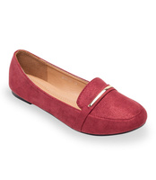 Mokasyny damskie Abloom 9988-121 Bordowe