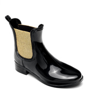 Kalosze damskie N/M Czarno - Złote